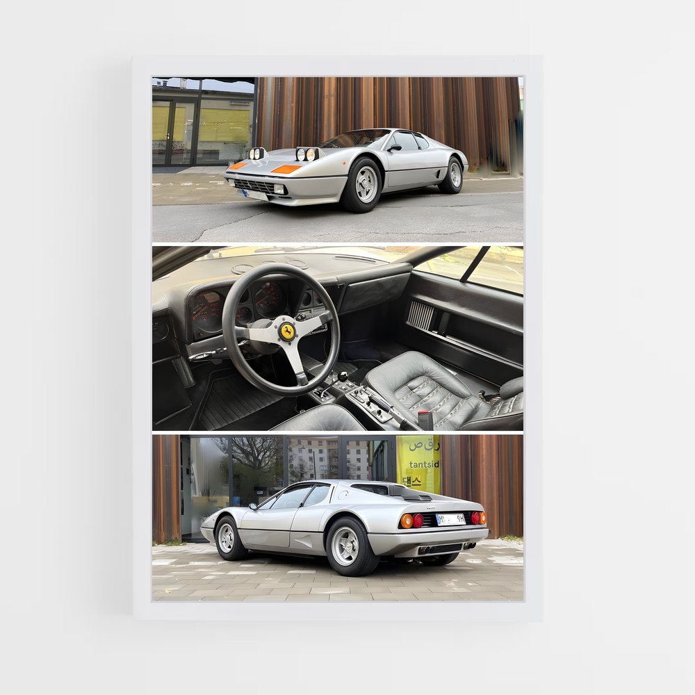 Poster Parking Mania – affiche Ferrari (vue 3)